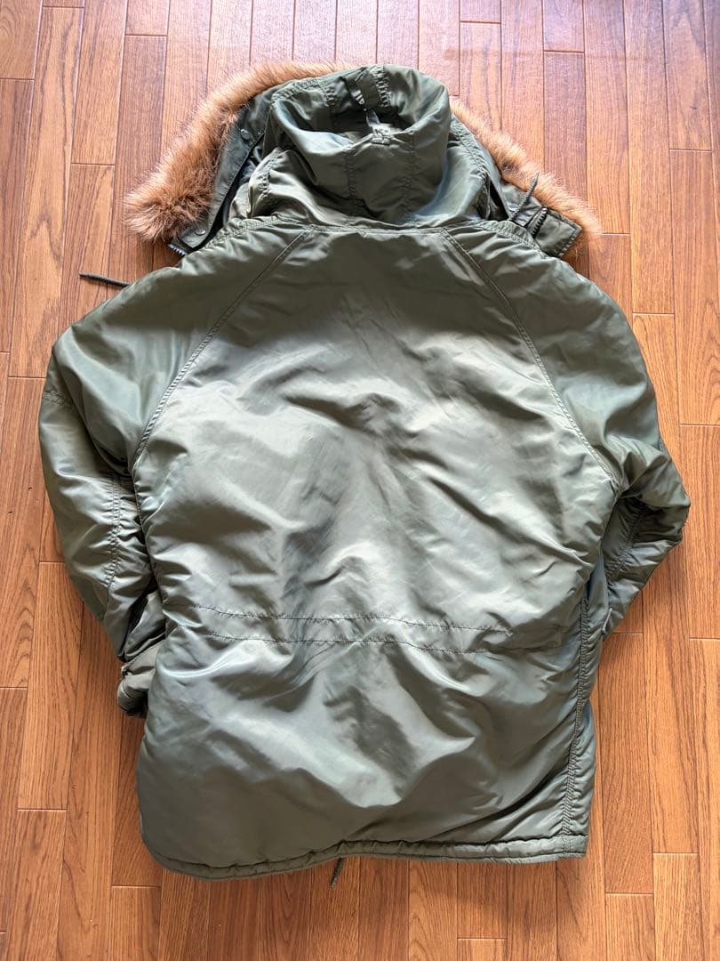 け*ぉ様 ALPHA INDUSTRIES N3-Bフード付きジャケット L 5