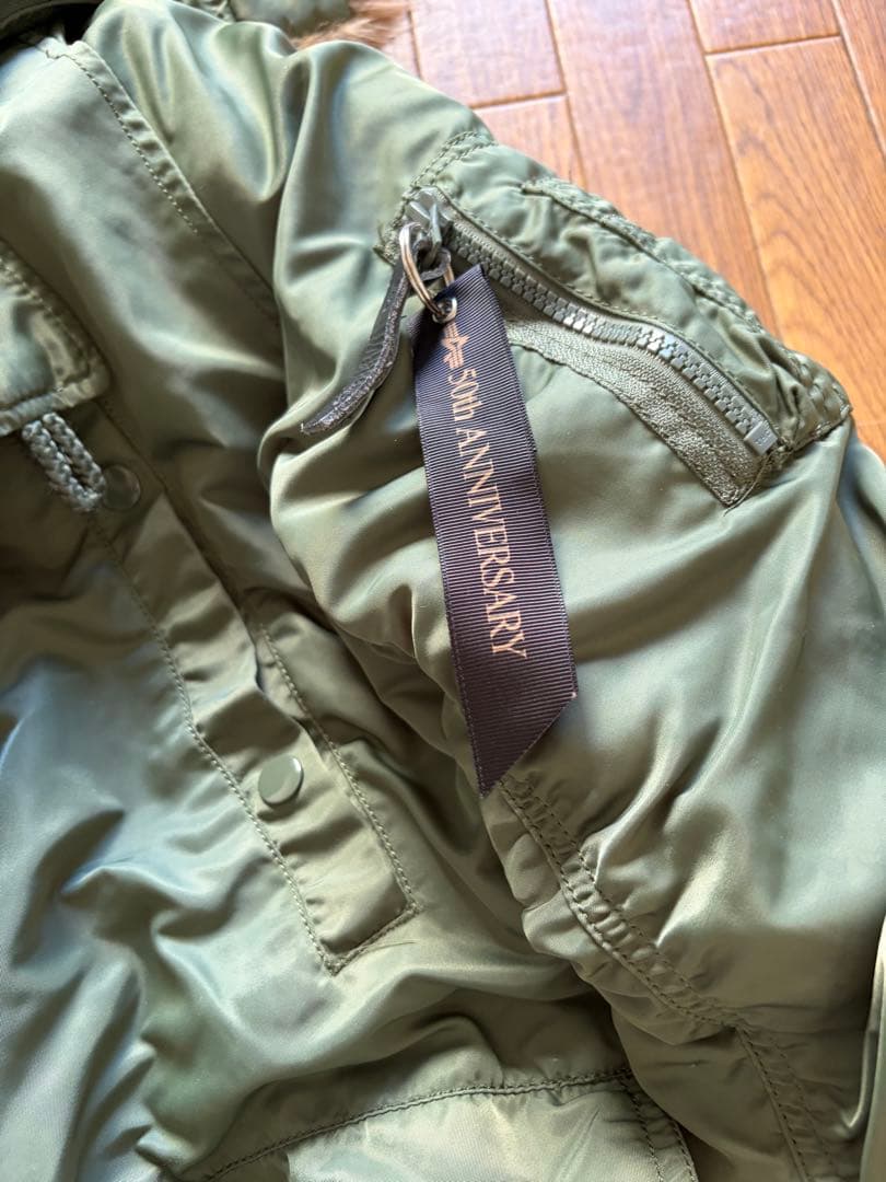 け*ぉ様 ALPHA INDUSTRIES N3-Bフード付きジャケット L 5
