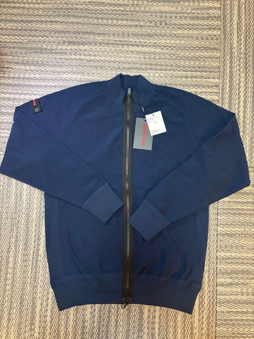 新品 ムータマリン モールスムースニット ジップパーカー ブラック