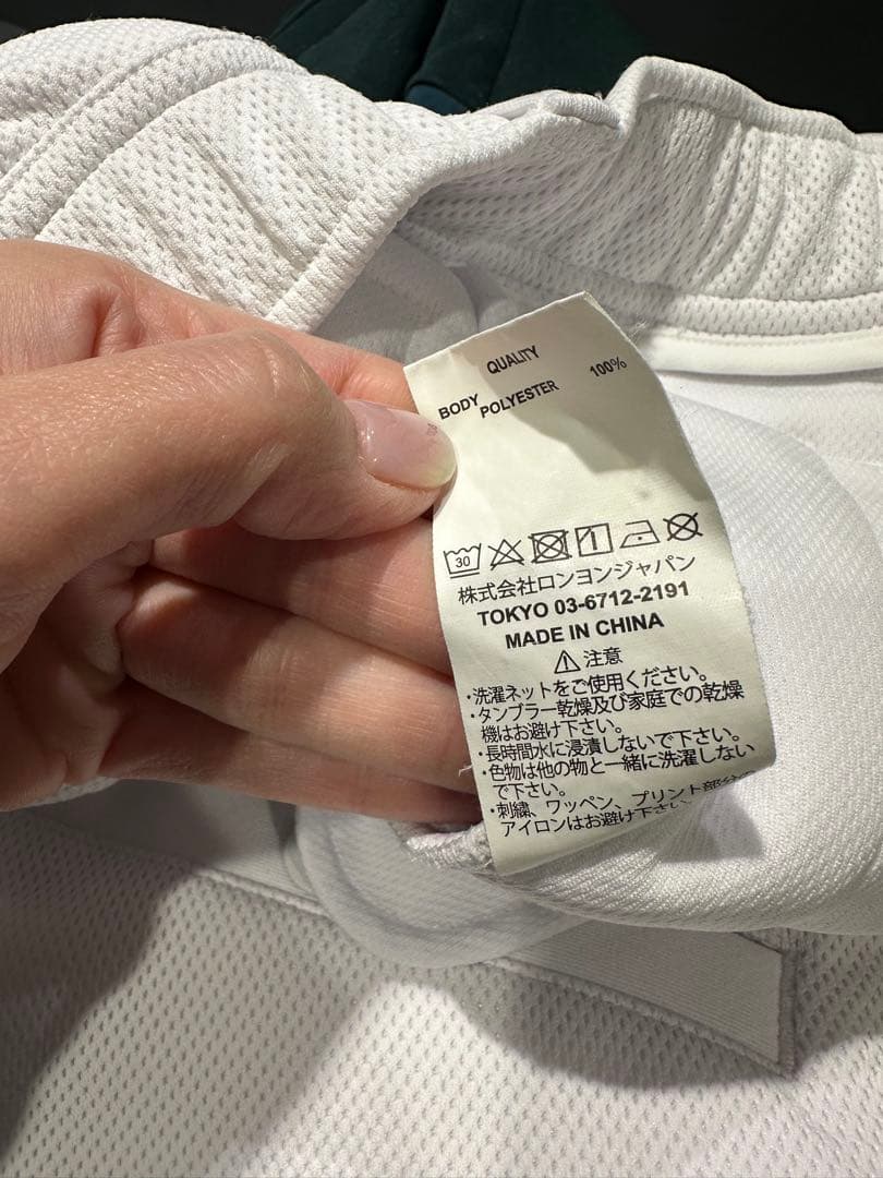 SY32ゴルフ⛳️ダブルラッセルホワイトボトム　メンズ サイズL