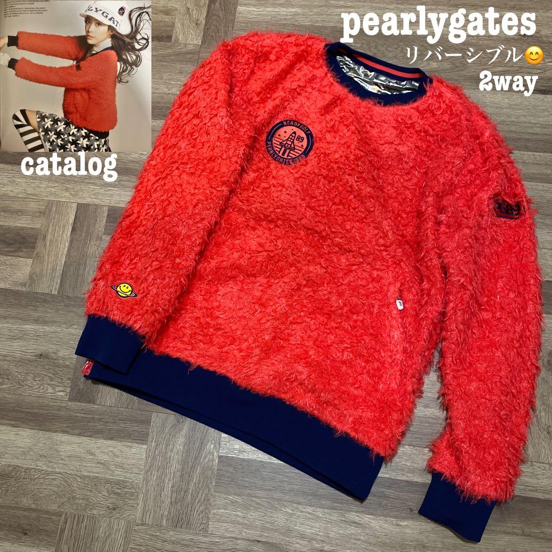 美品♡パーリーゲイツ♡スニード♡リバーシブル♡レッド♡シルバー♡2way♡M パーテックス中綿入り リバーシブル スニードジャック｜PEARLY GATES