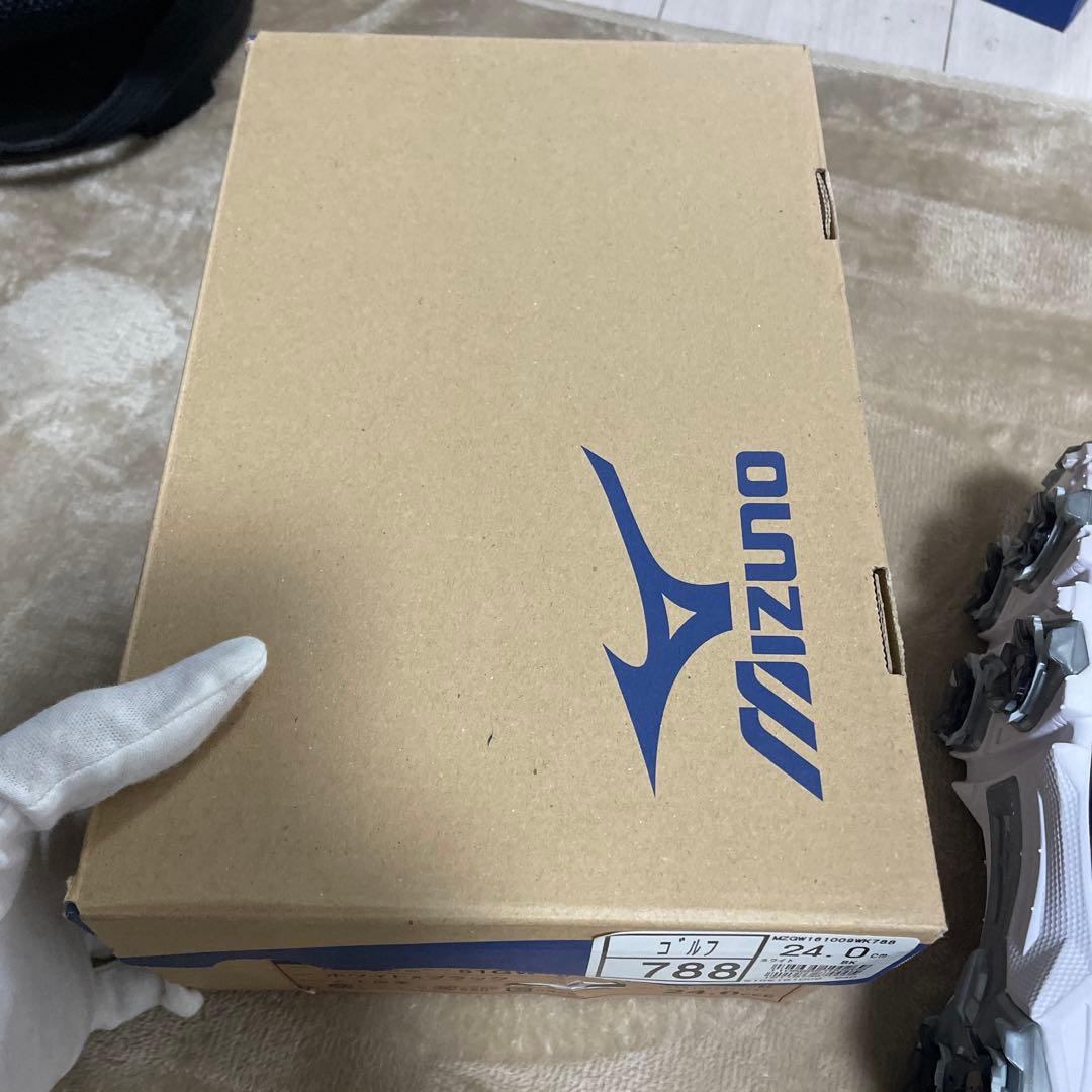 Mizuno ゴルフシューズ ネクスライト 003 ボア ホワイト　24.0cm