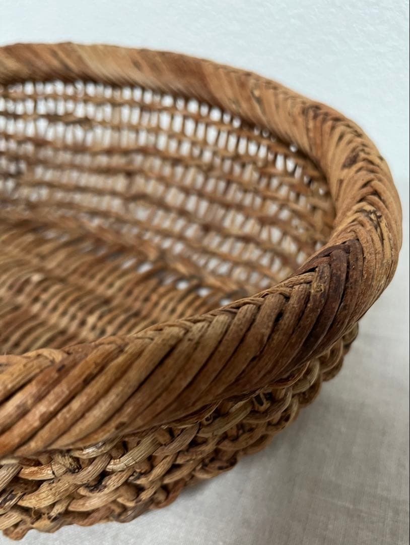 あけび かご　楕円　黄色い鳥器店