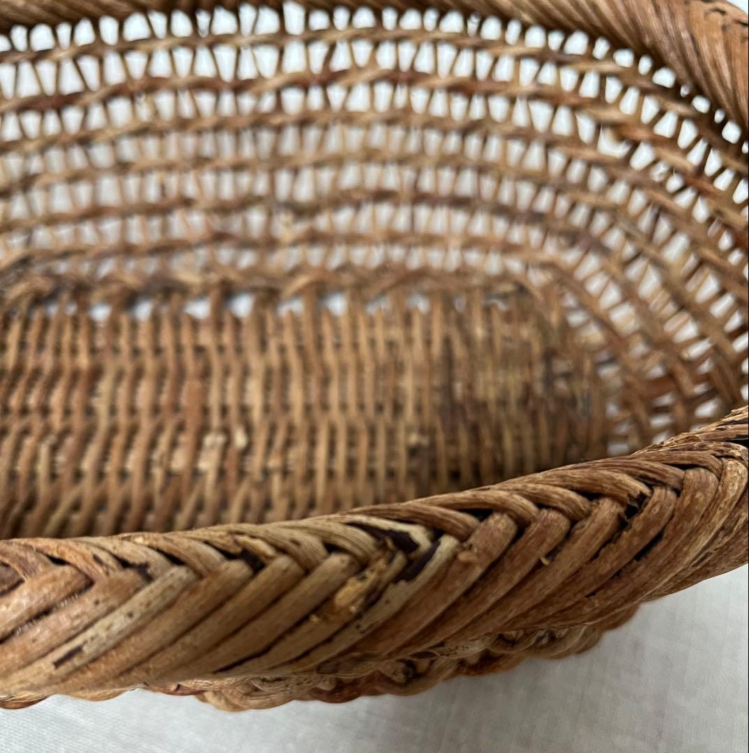 あけび かご　楕円　黄色い鳥器店