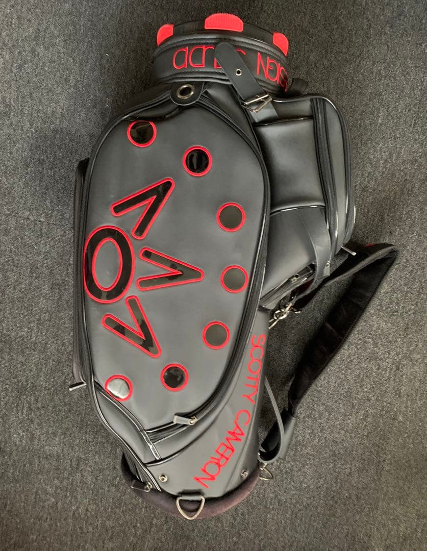 Scotty Cameron キャディバッグ ブラック/レッド