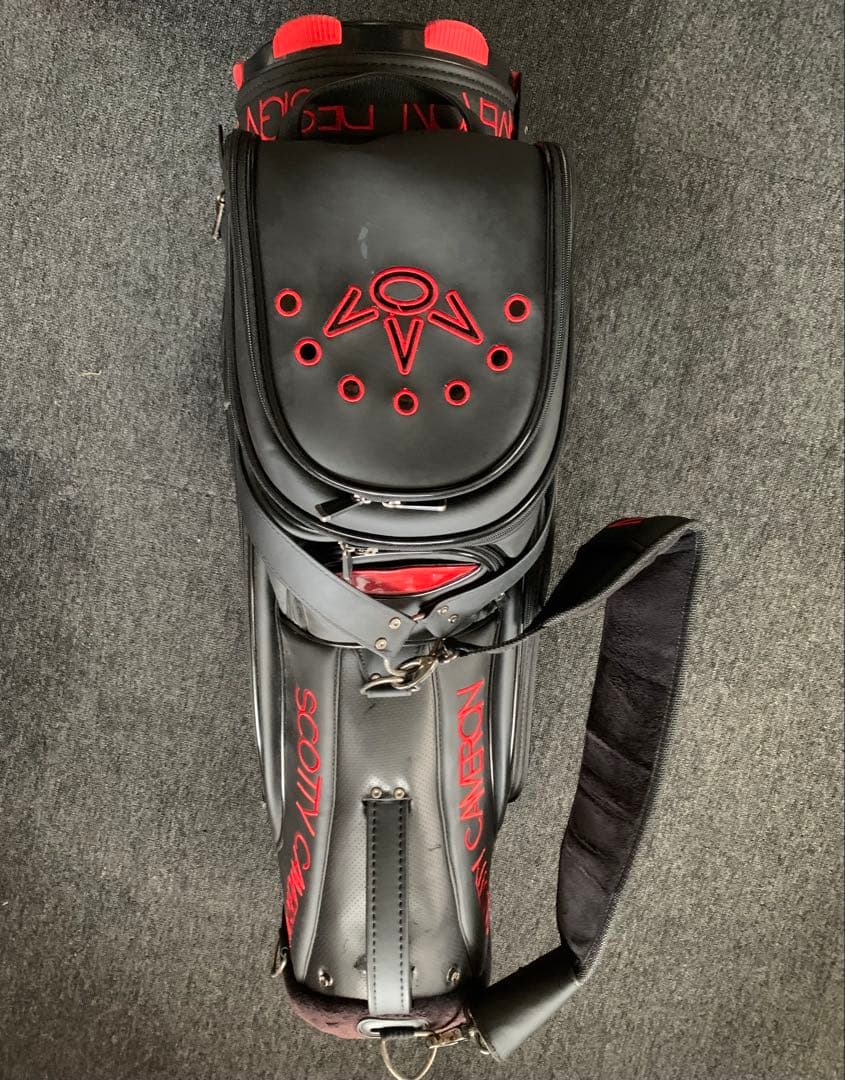 Scotty Cameron キャディバッグ ブラック/レッド