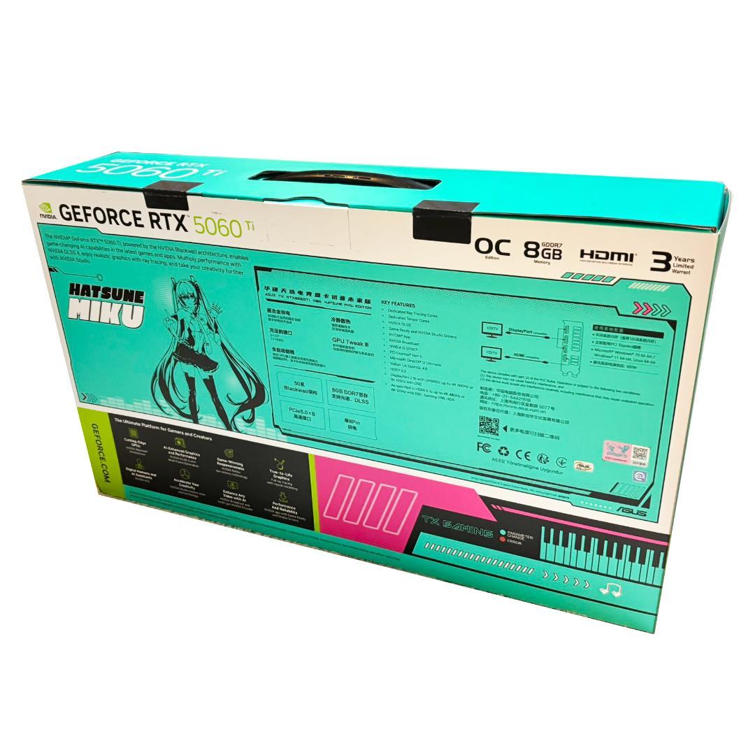 激レア 初音ミク エディション Asus GeForce RTX 5060 Ti
