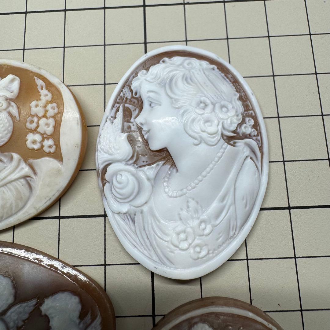 カメオ　１０点セット　ハンドメイド　シェル　刻印あり