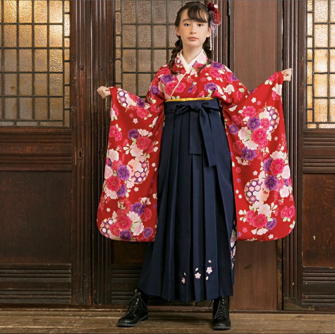 【新品】アリサナ 袴セット ジュニア 小学生 卒業式 女の子 150 簡単着付け