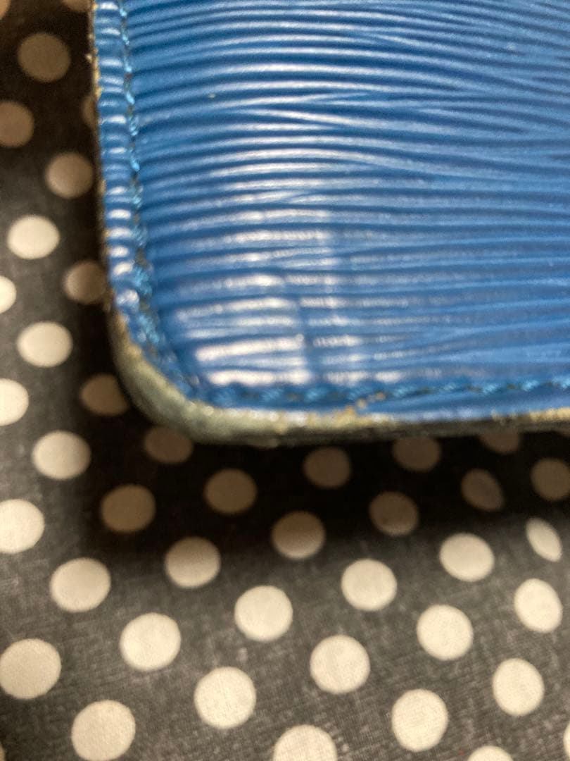 【LOUIS VUITTON】ハンドバッグ　サック トリアングル　エピ　ブルー