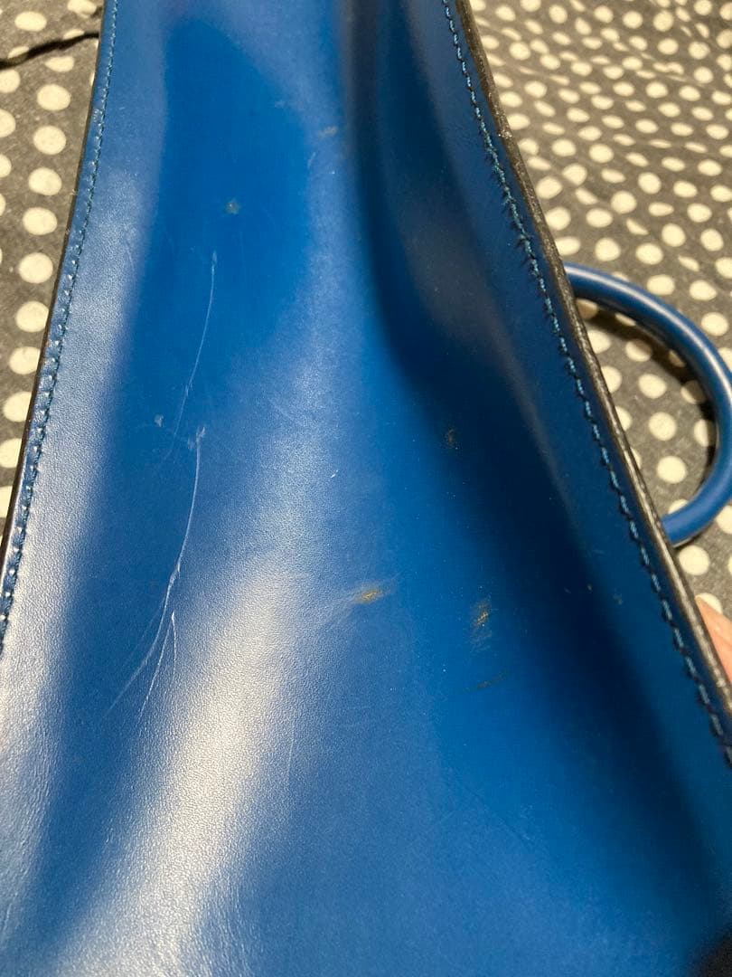 【LOUIS VUITTON】ハンドバッグ　サック トリアングル　エピ　ブルー