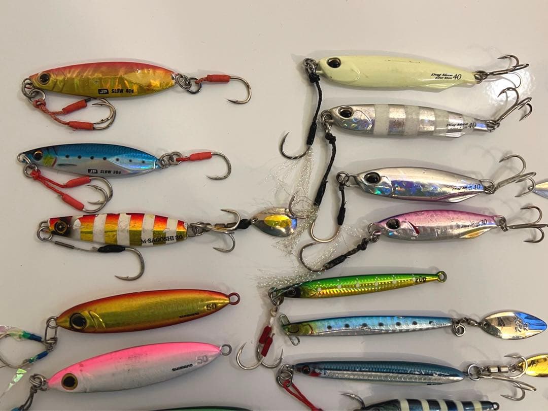 まとめ売り] ショアジギング用ジグ 25個 DUO、メジャクラ、シマノ等