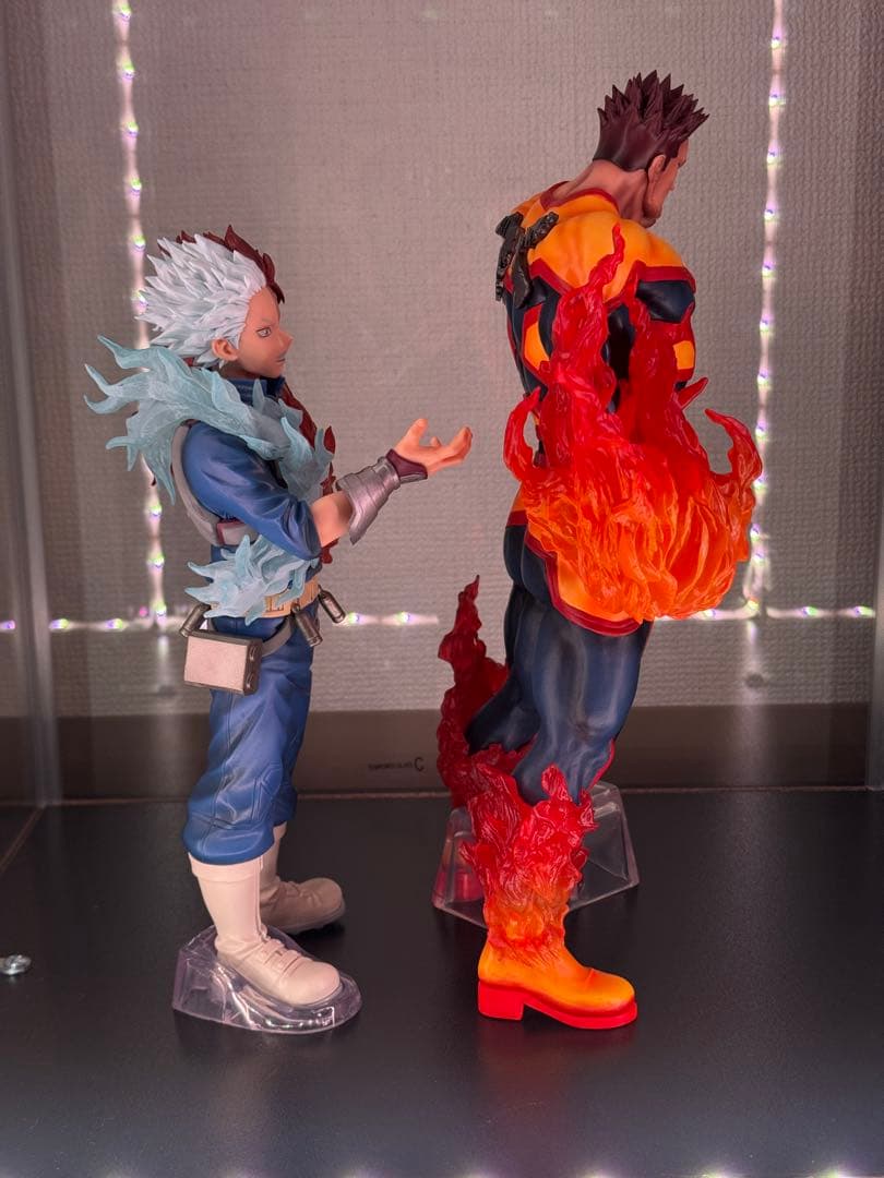 ヒロアカ 一番くじ 紡ぐ力 C賞 エンデヴァー 轟 焦凍 フィギュアセット