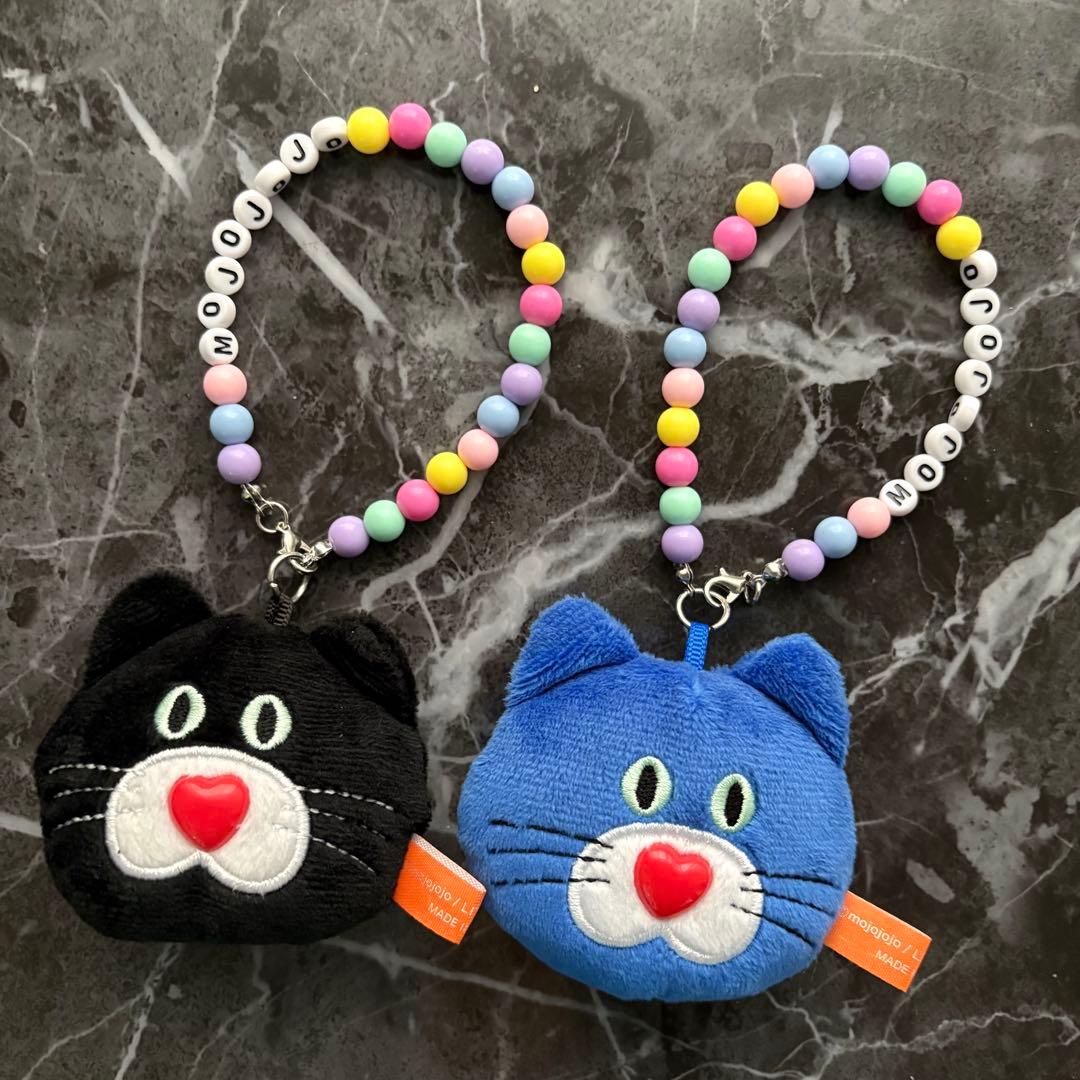 2個 セット mojojojo ビーズチェーン付きフェイスマスコット2 - メルカリ