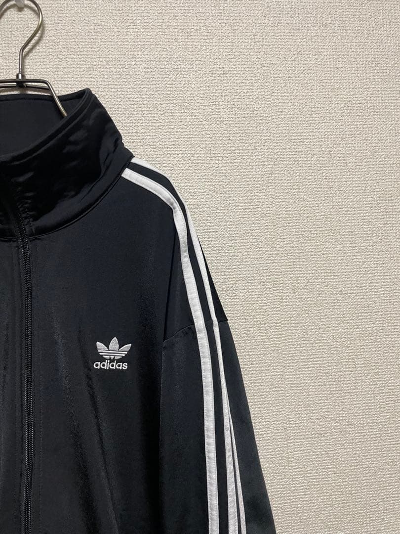 ★2XOサイズ★ アディダスオリジナルス 黒 白 トラックジャケット ジャージ