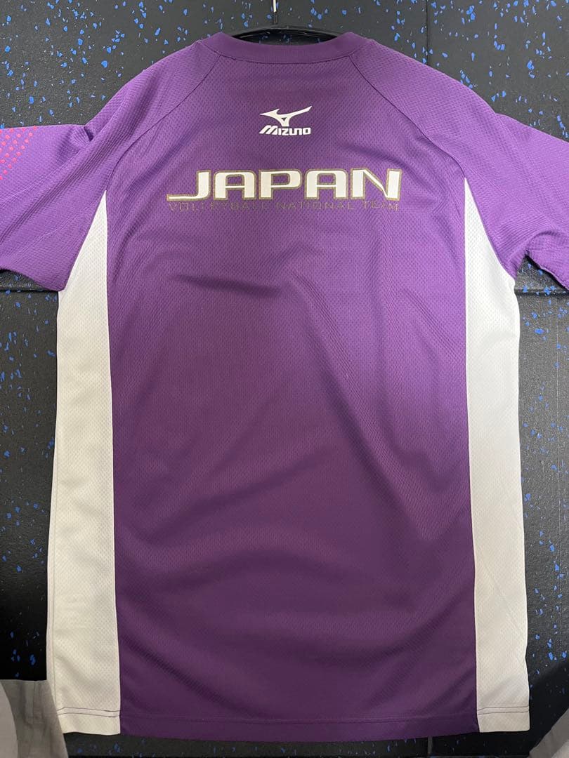 Mizuno バレーボール日本代表 パープルシャツ