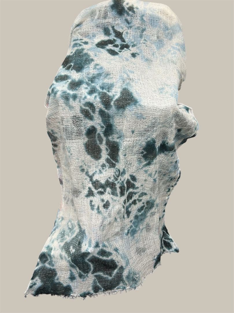 suzusan タイダイ柄 ストール カシミヤ100%