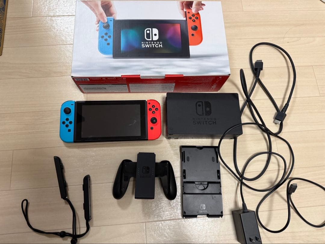 Nintendo Switch 本体 Joy-Con4本 箱付き - メルカリ