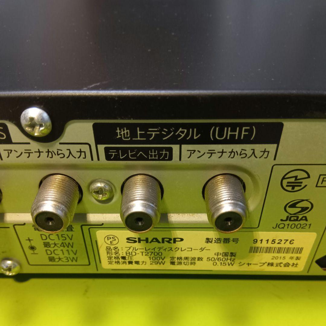 SHARP AQUOSブルーレイ BD-T2700 HDD新品交換第5 - メルカリ