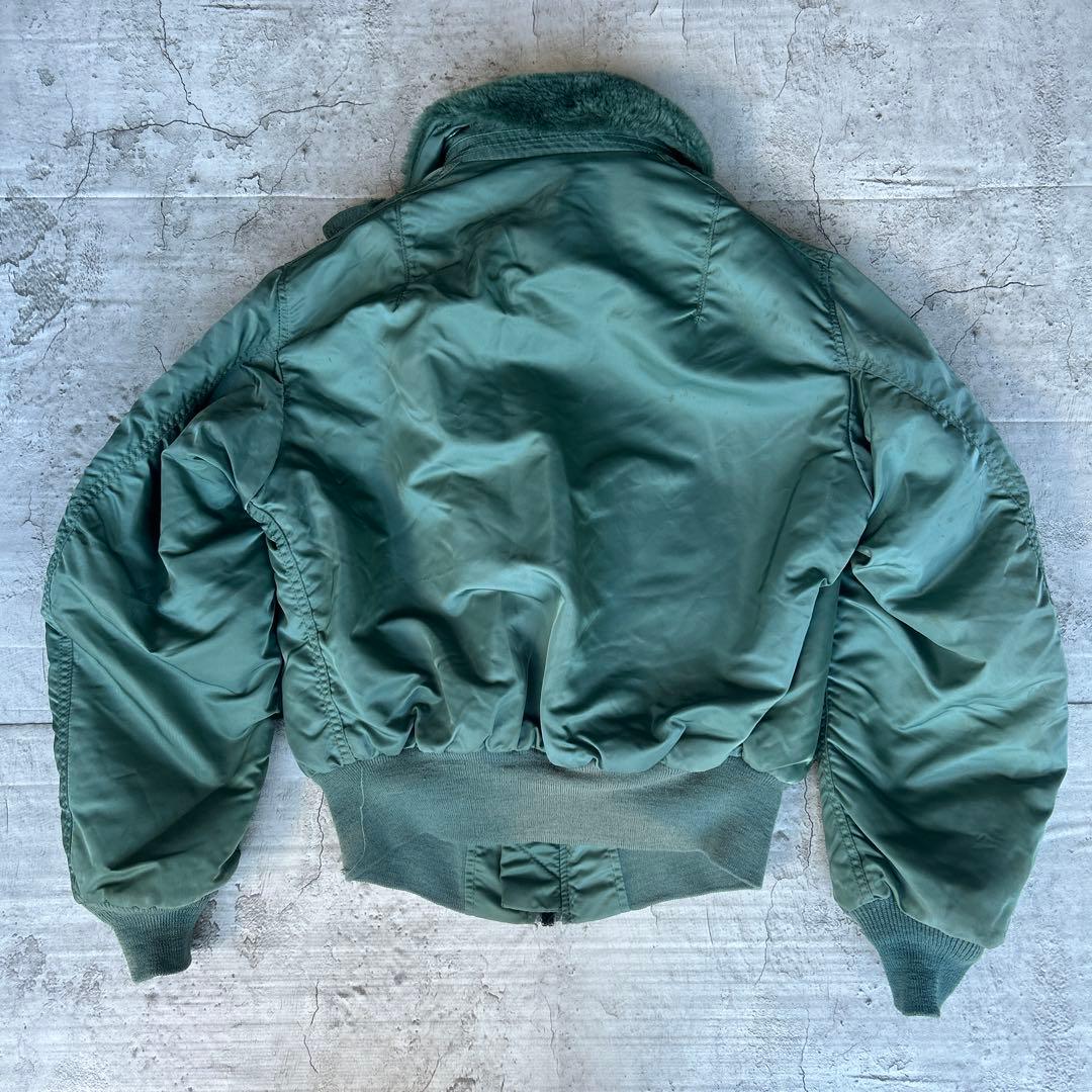 90s ALPHA B-15D 50s復刻 USA製 フライトジャケット　M