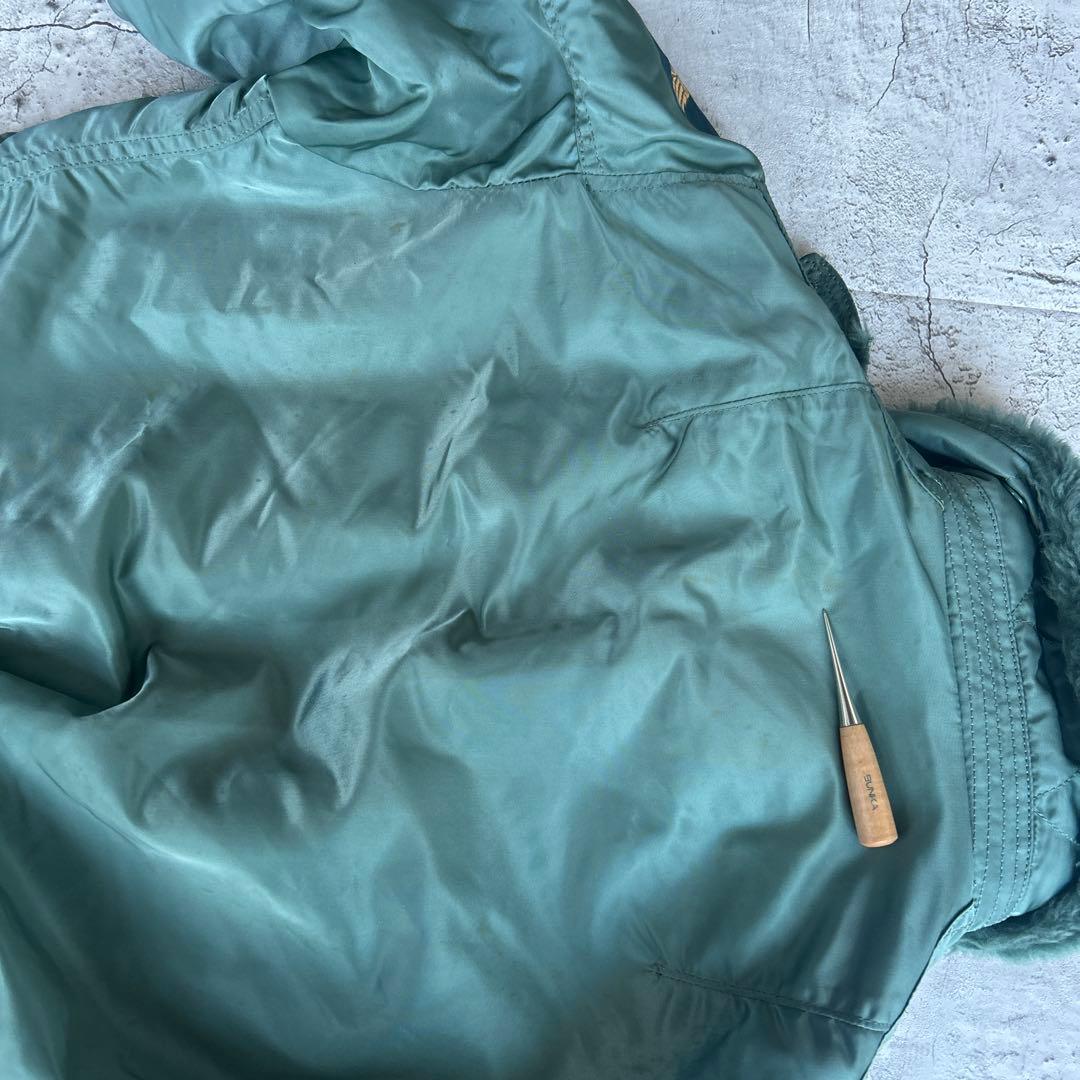 90s ALPHA B-15D 50s復刻 USA製 フライトジャケット　M