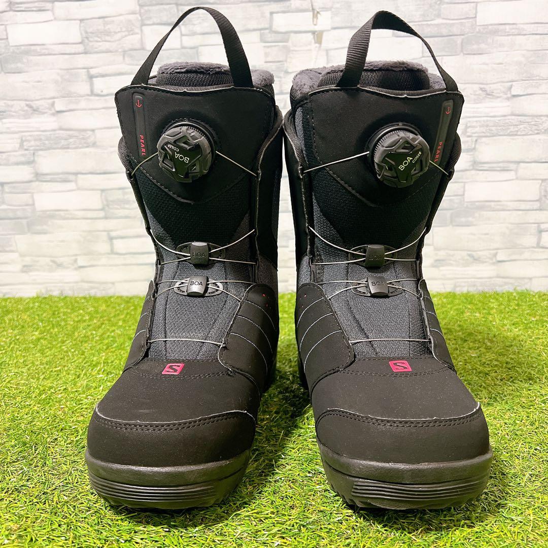 ★極美品 サロモン スノーボード ブーツ PEARL BOA 24.5cm 黒