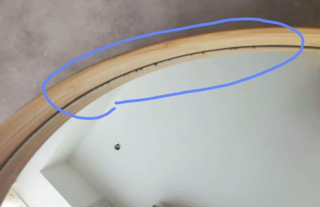 TEORI ZERO ミラー Lサイズ 乳白