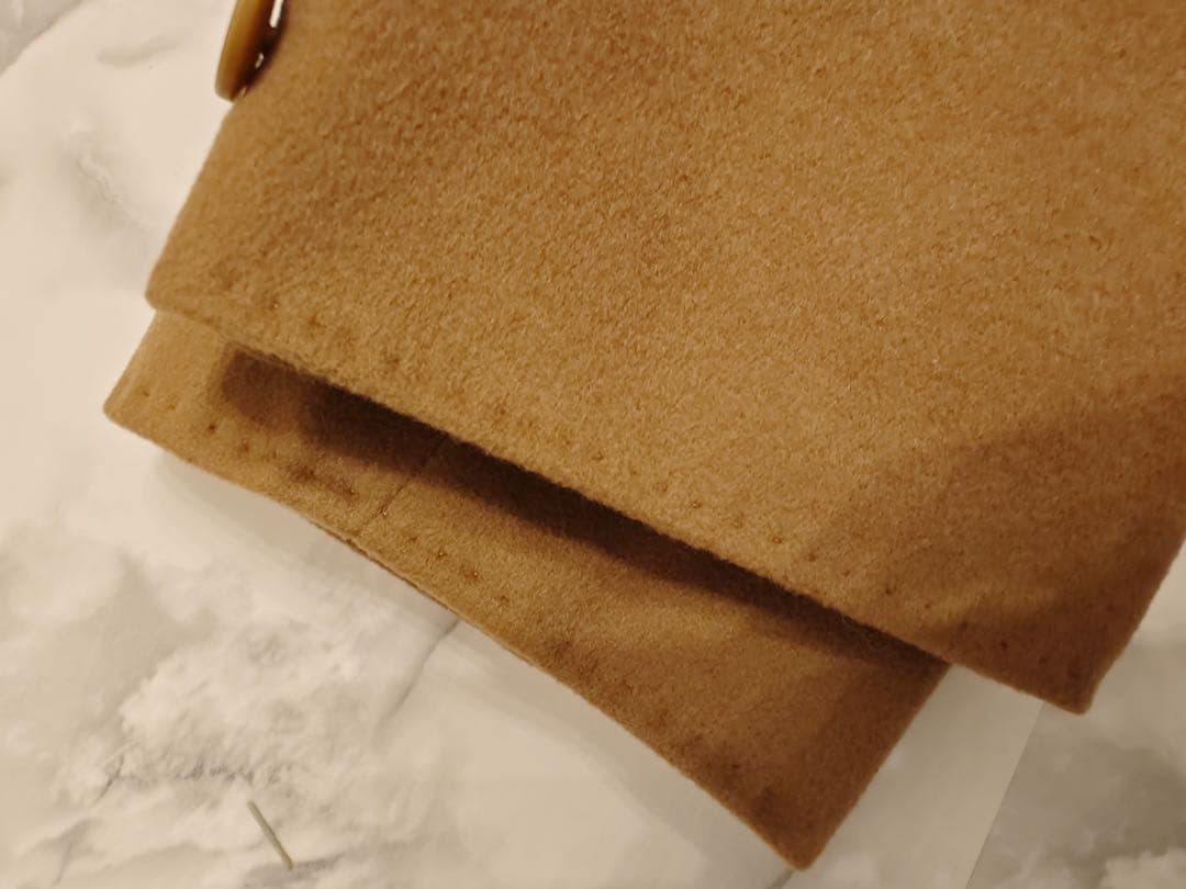 最高級ピュアカシミア100%マックスマーラ ダブル ロングコート 希少44サイズ