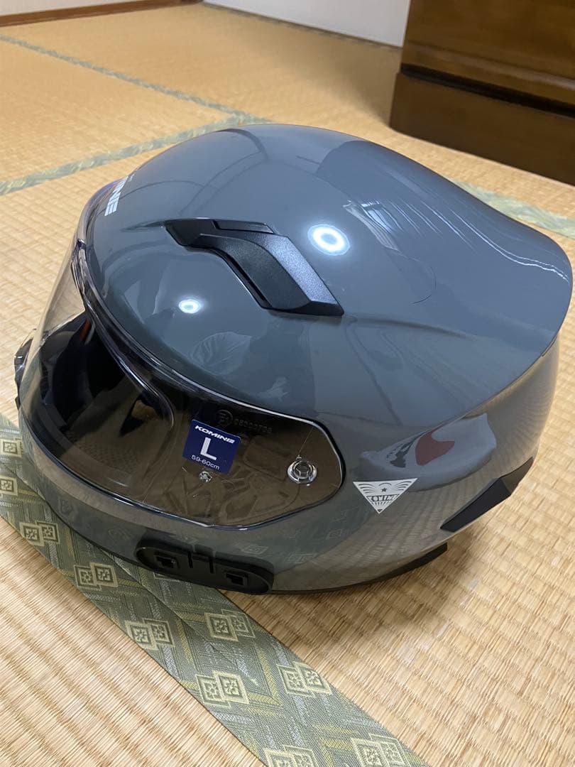コミネ HK-170 フルフェイスヘルメット グレー Lサイズ