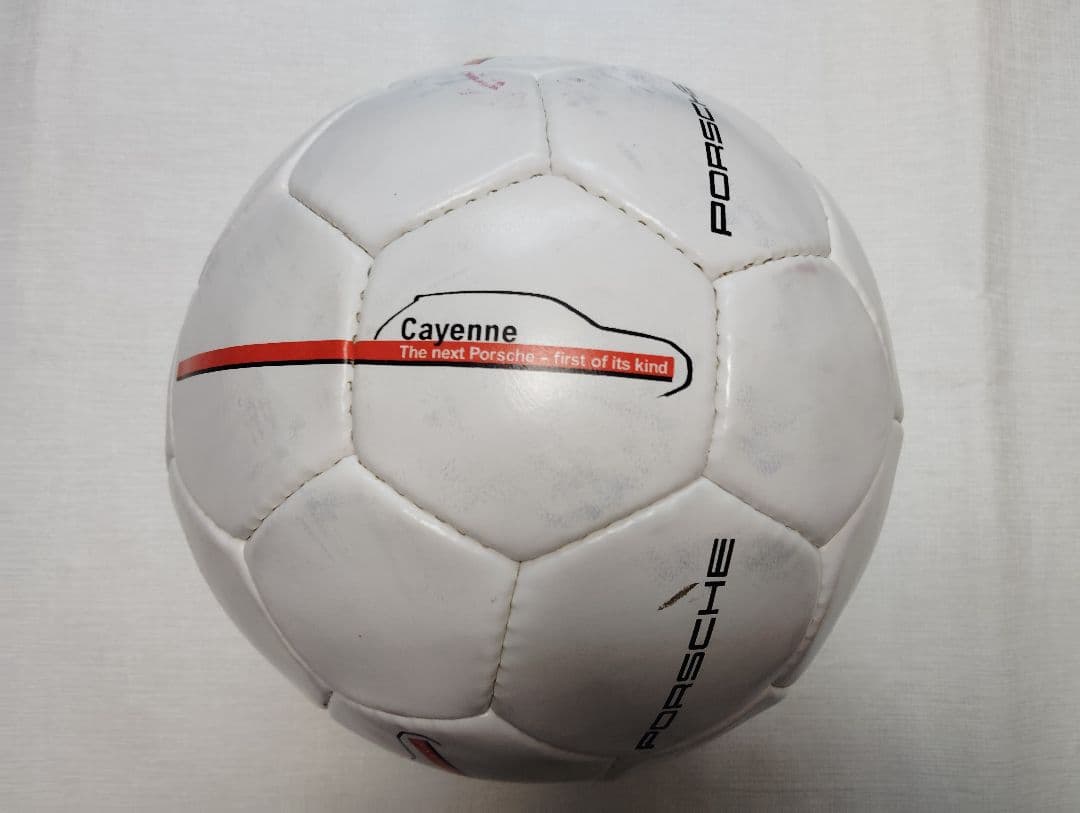訳ありポルシェカイエンPorsche Cayenne サッカーボール未使用訳あり