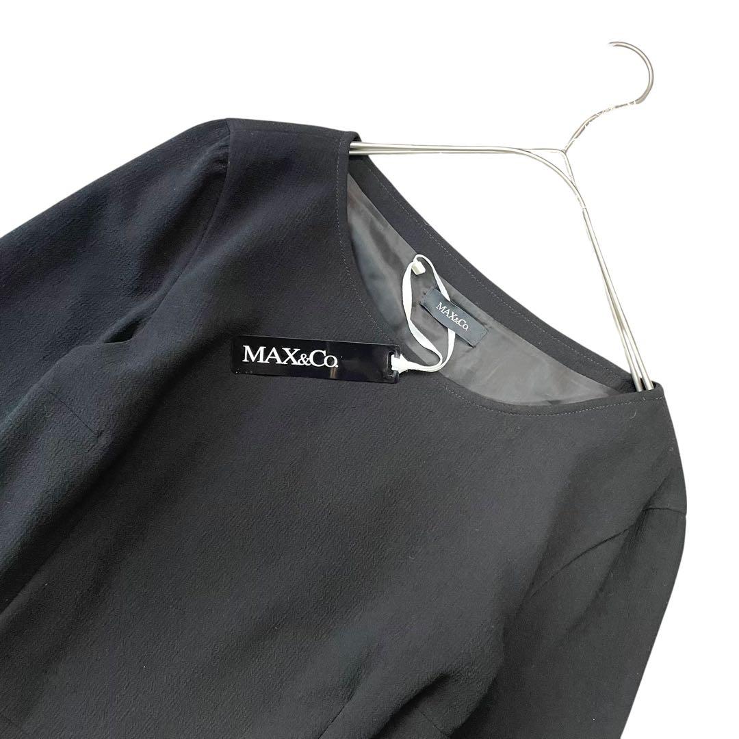 タグ付✨ Max&Co. フレアワンピース 44 大きいサイズ ブラック 洗える
