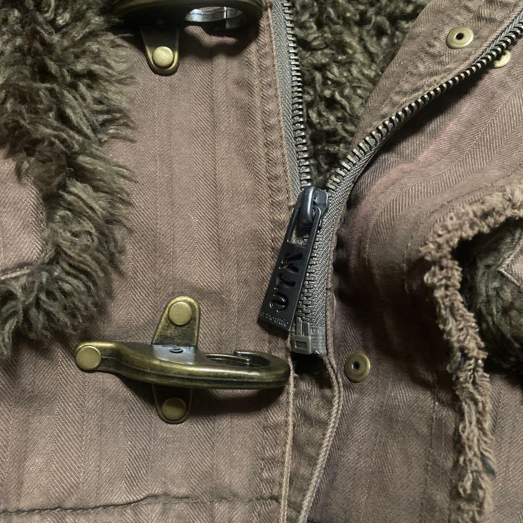 In the attic 00s fur mods coat y2k emo