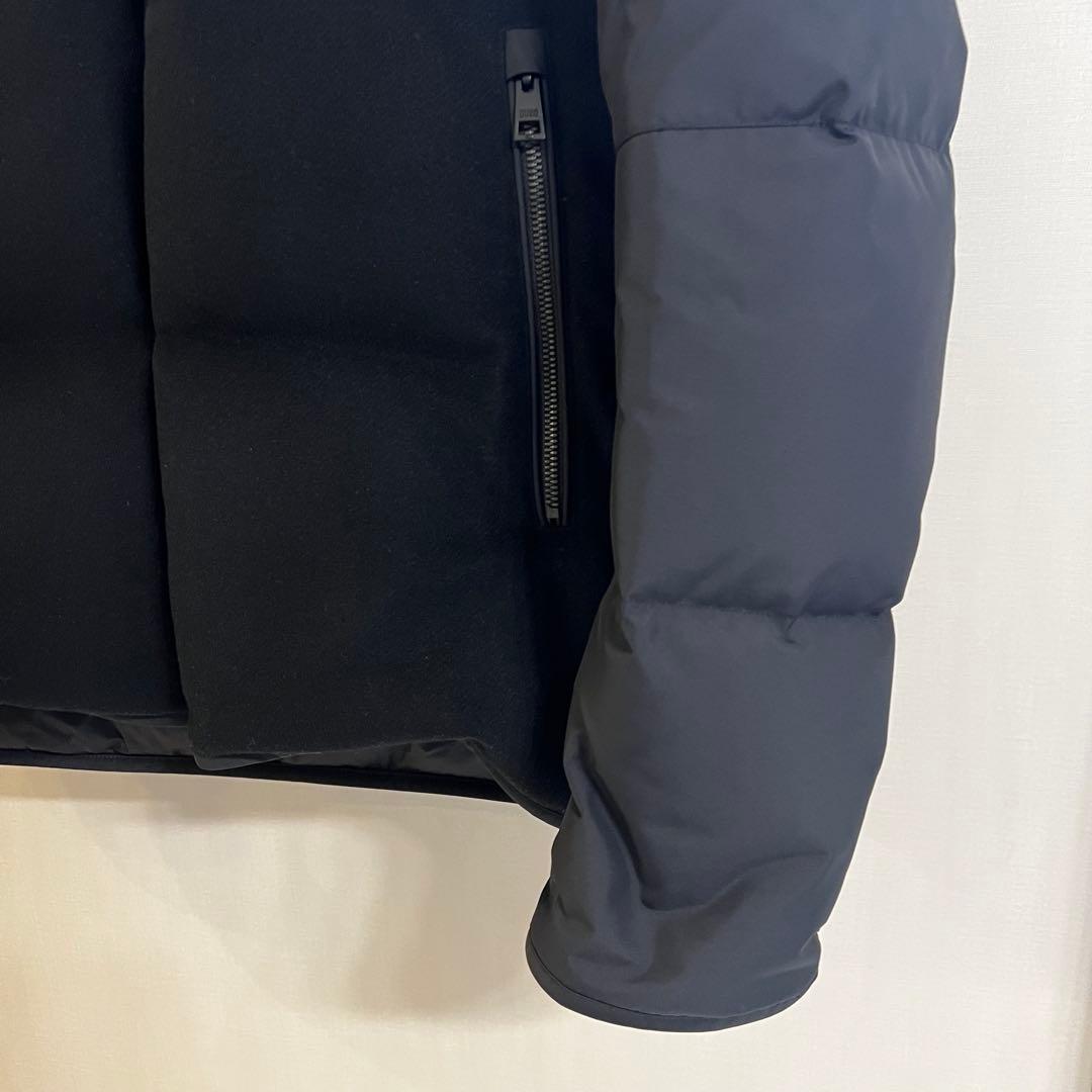 美品 DUNO デュノ 48 ダウン 黒 ウールナイロン PALM ブラック