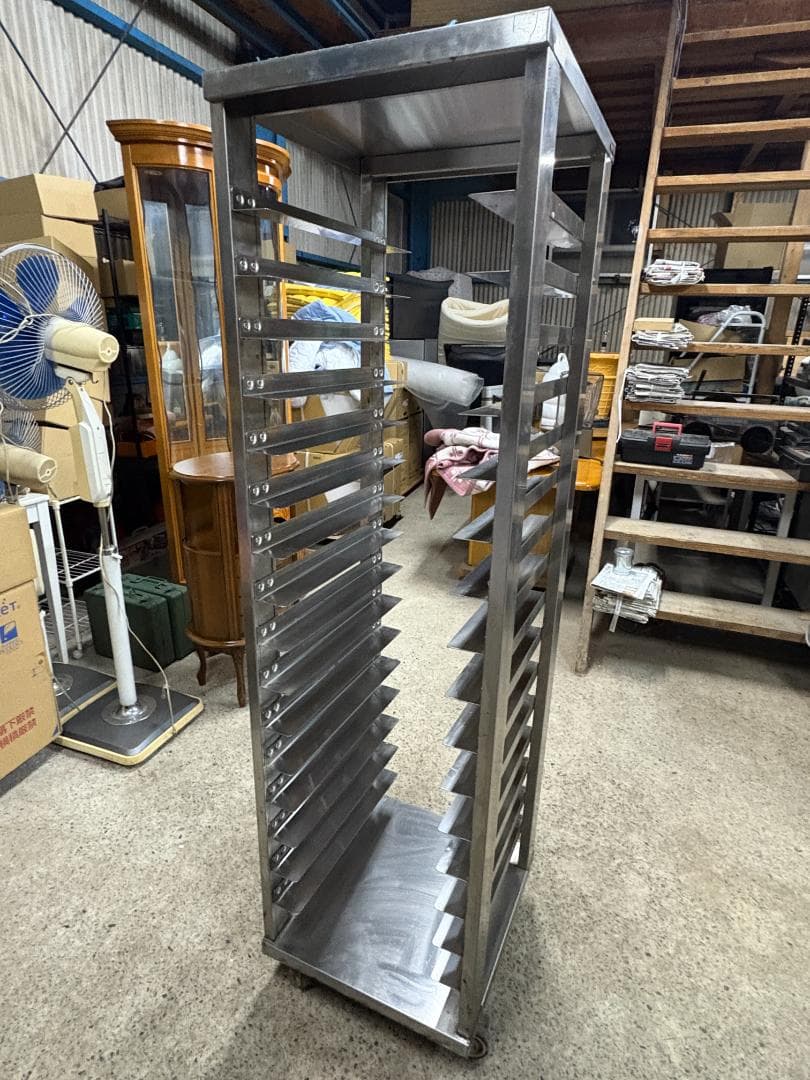 tanico タニコー ステンレスラック 16段 トレイラック 製菓 製パン