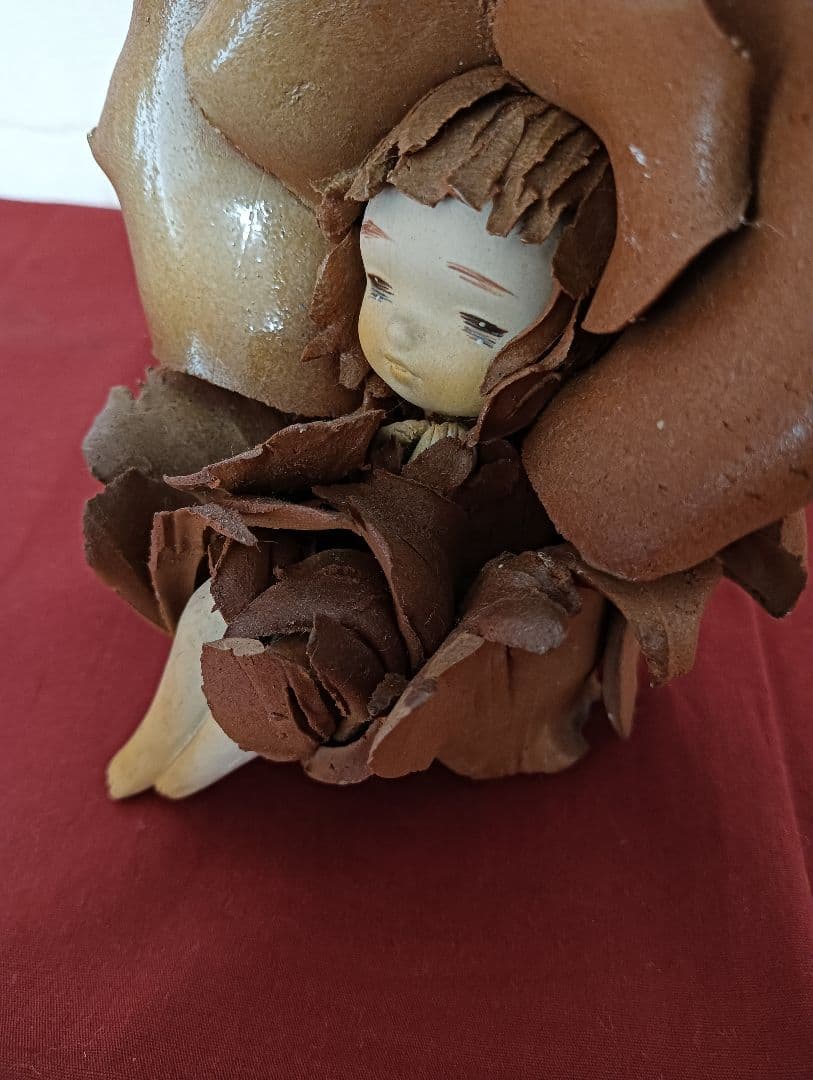 良品! 竹内祥子 陶人形 森の精リーベ 森の妖精 doll 花の妖精