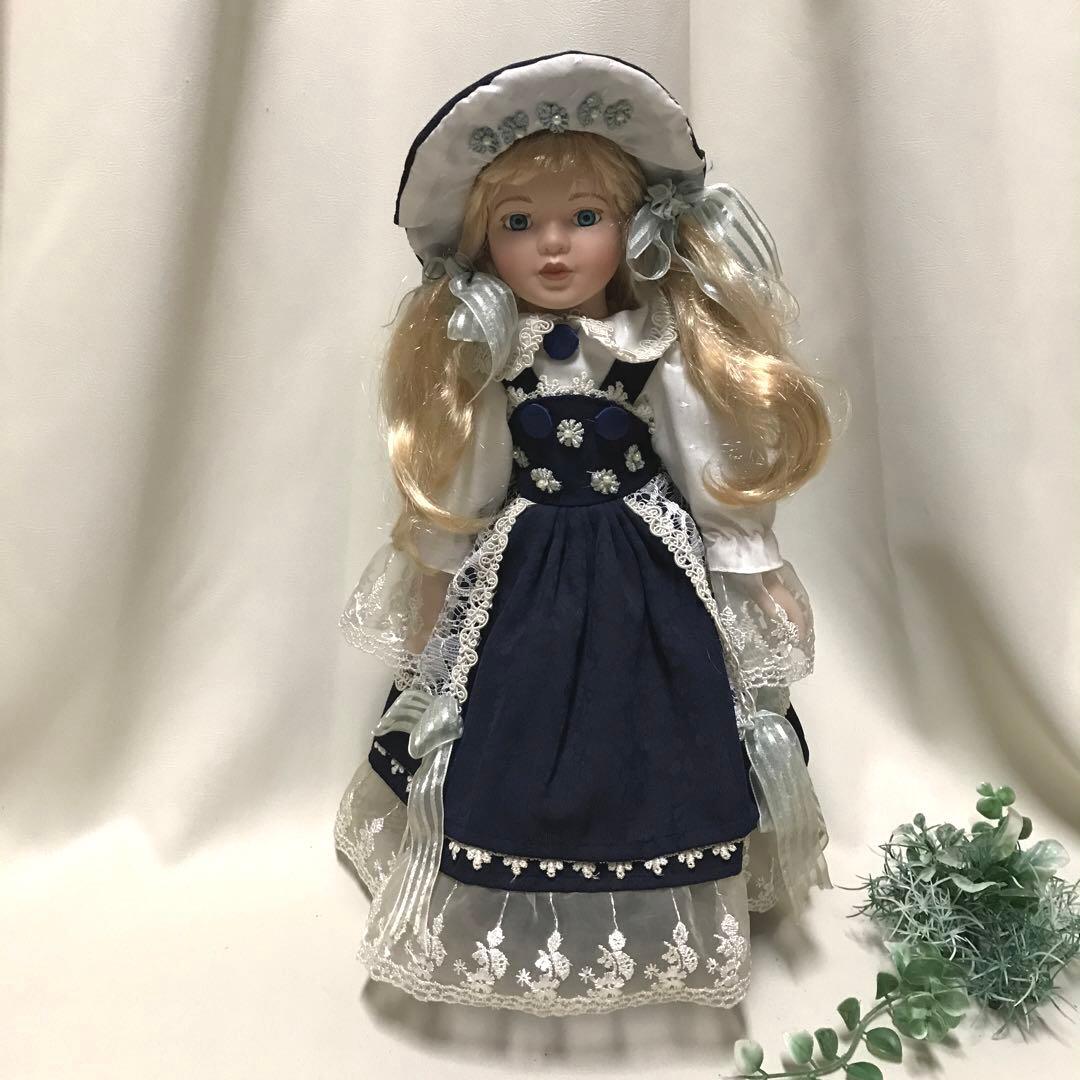 ビスクドール アンティークドール フランス人形 39cm - メルカリ