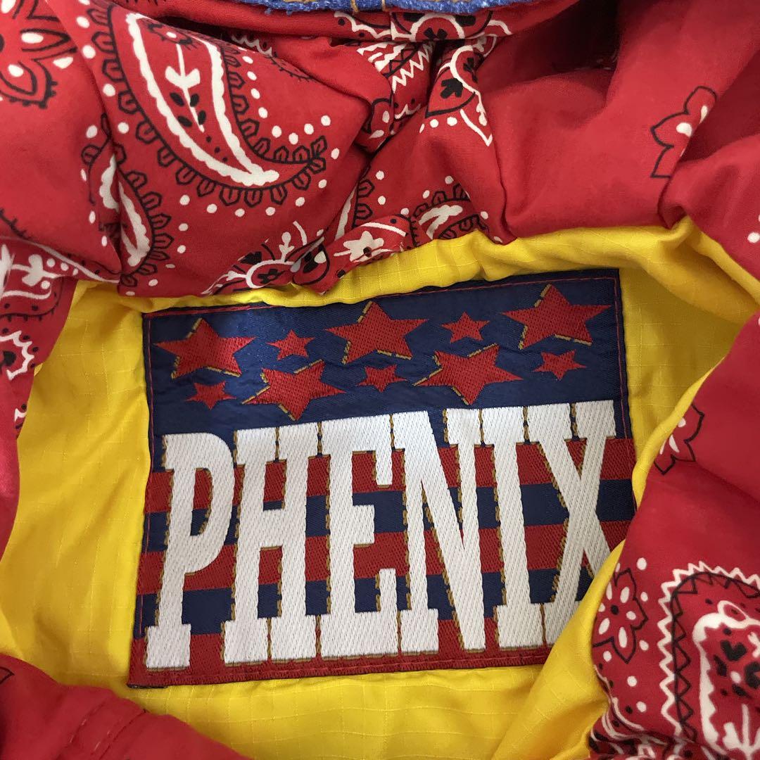 デニムカラー　phenix スノーボード　スキー　スノボウェア　セットアップ上下