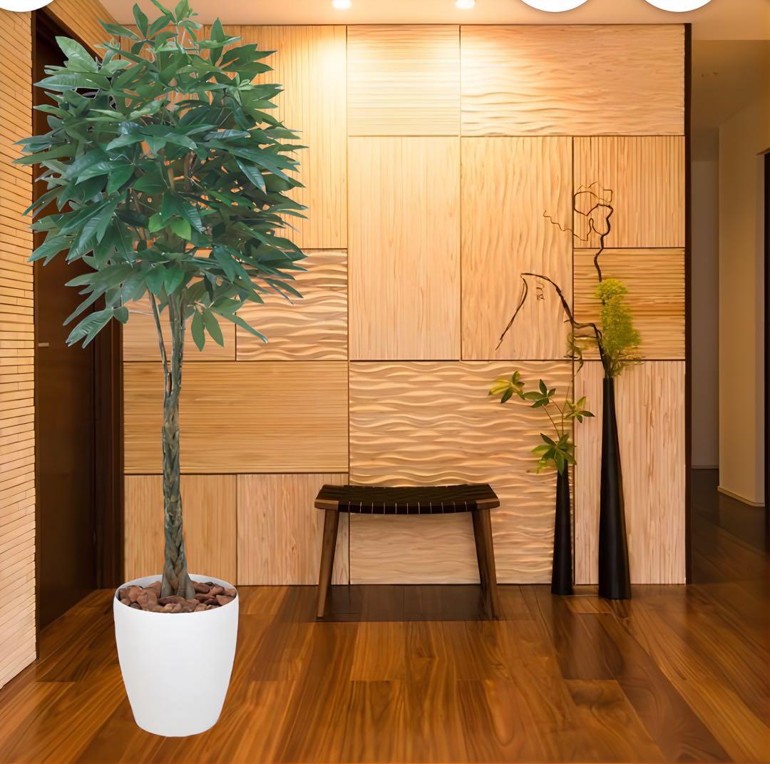 光触媒　人工観葉植物　ウォールグリーン　フェイクグリーン　パキラ 1.6m