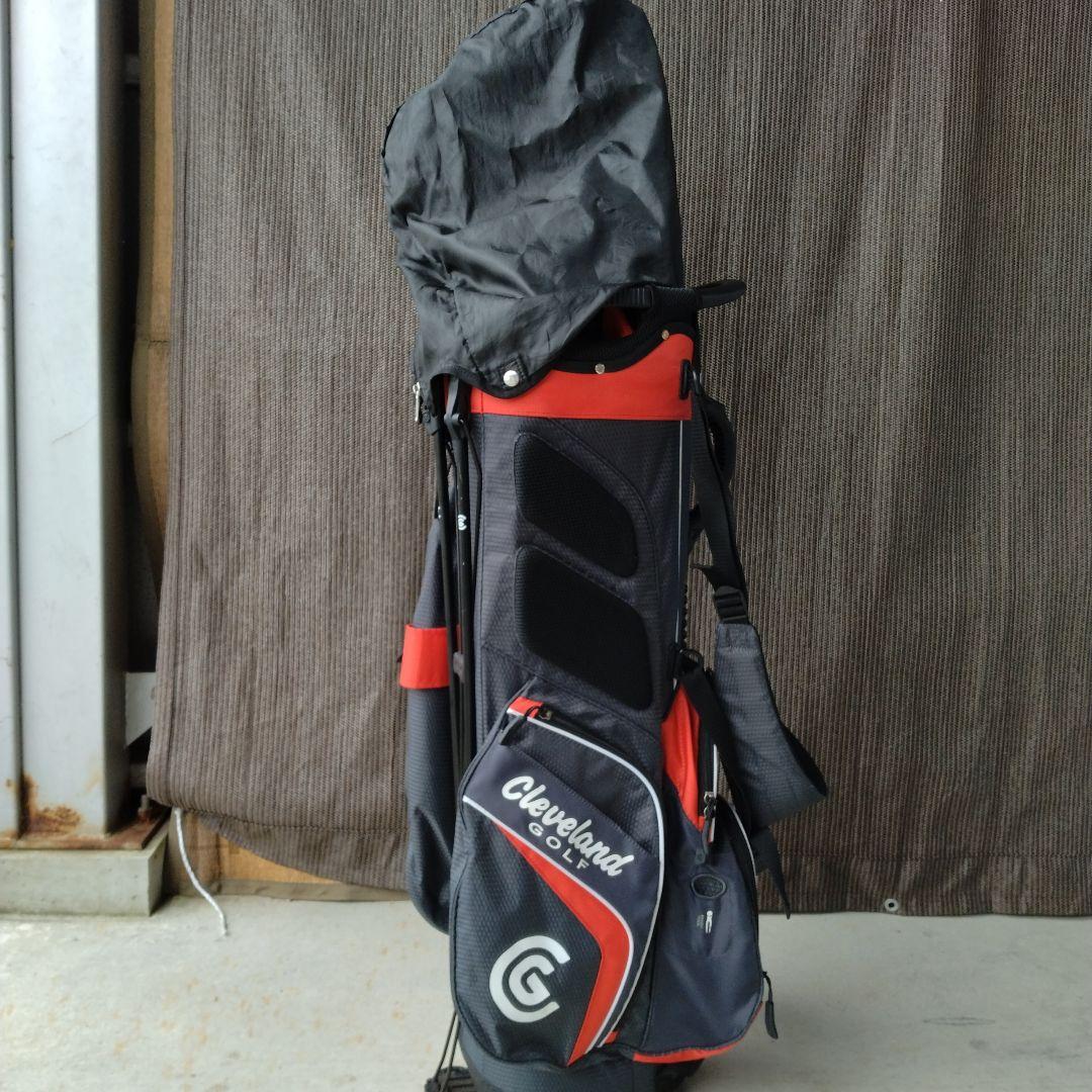 Cleveland Golf スタンド付きキャディバッグ 黒/赤