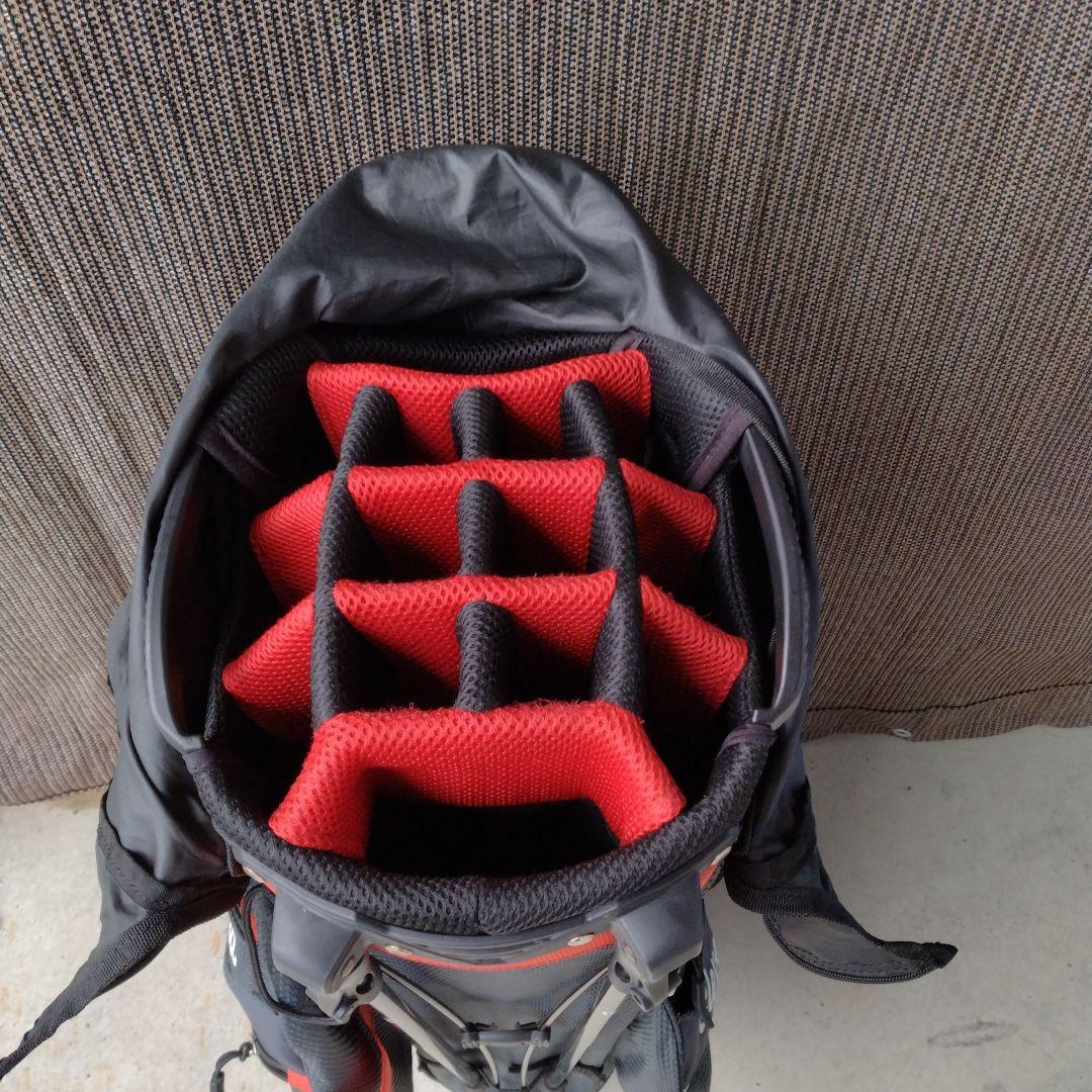 Cleveland Golf スタンド付きキャディバッグ 黒/赤