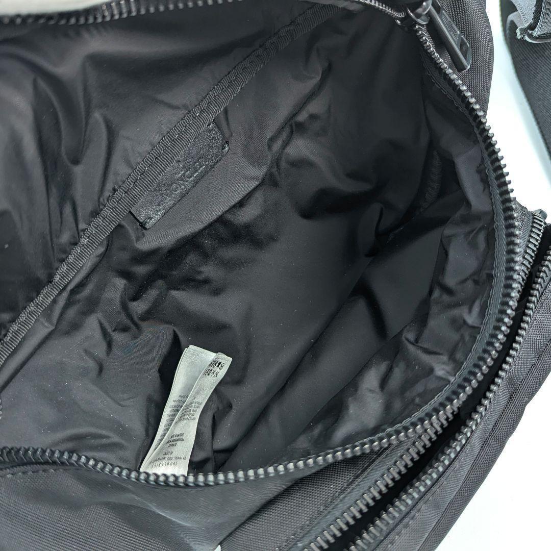 【美品】MONCLER DURANCE ボディバッグ ウエストポーチ ブラック