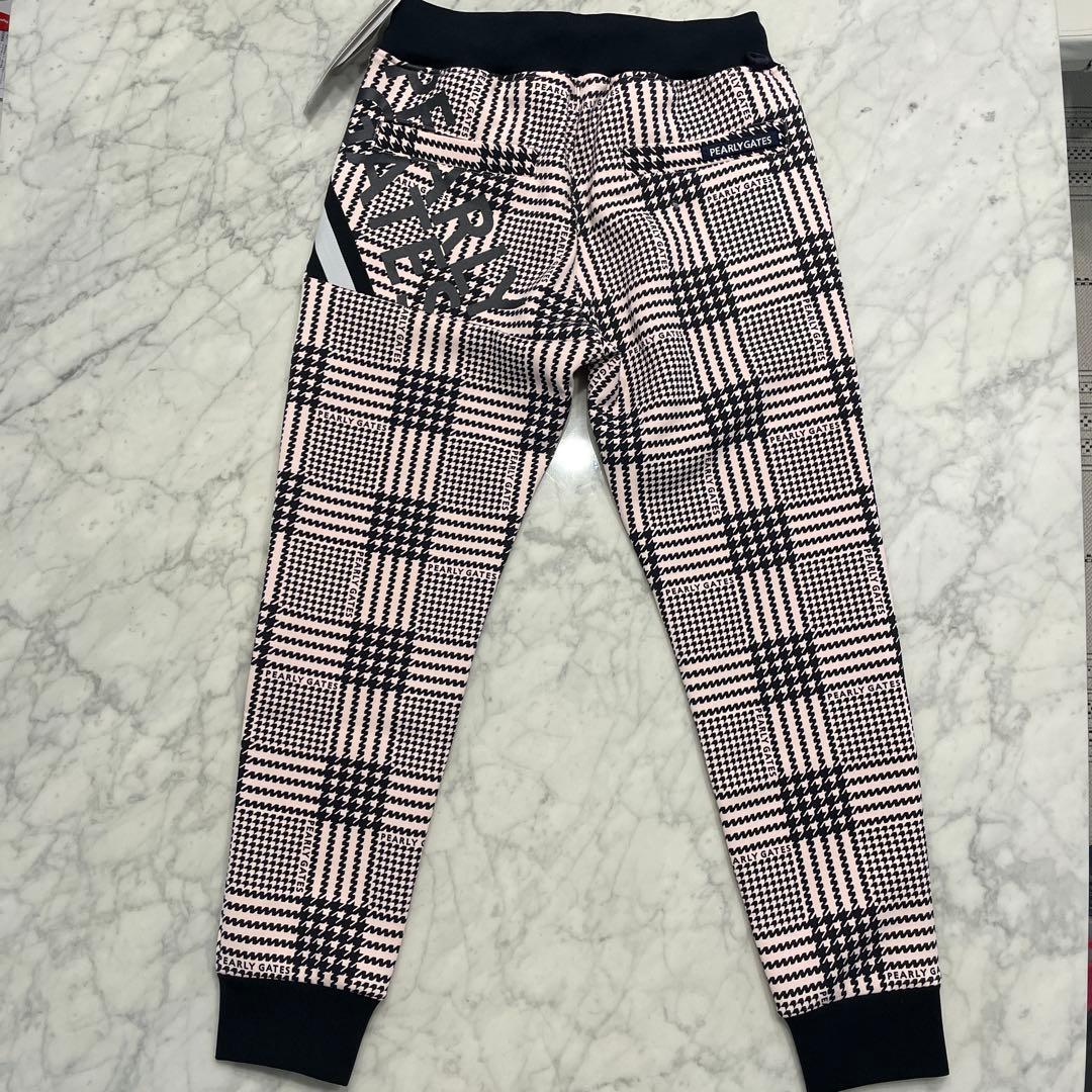 新品未使用　タグ付き　PEARLY GATES チェック柄パンツ Mサイズ