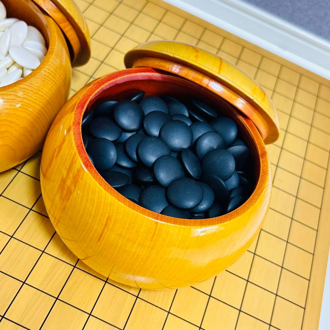 高級天然木:ハギ3枚造り卓上碁盤 【高級天然木:ハギ3枚造り】