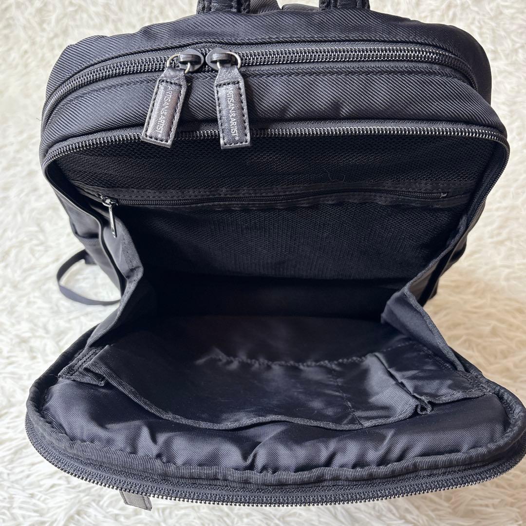 アルティザン&アーティスト リュック 多機能 マザーズバッグ 黒 自立 多機能