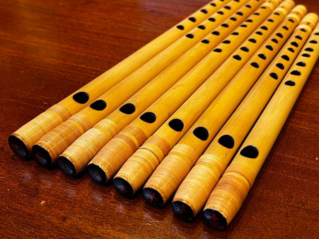 朗童管 篠笛 唄用 8本組 F102515682 新品 通販