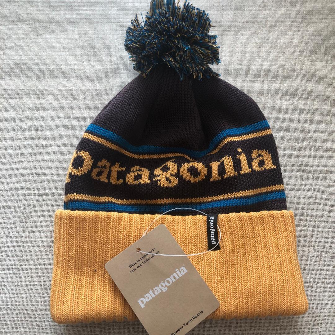 チクチクしない❣️人気柄PKMA・新品‼️パタゴニア パウダー・タウン・ビーニー