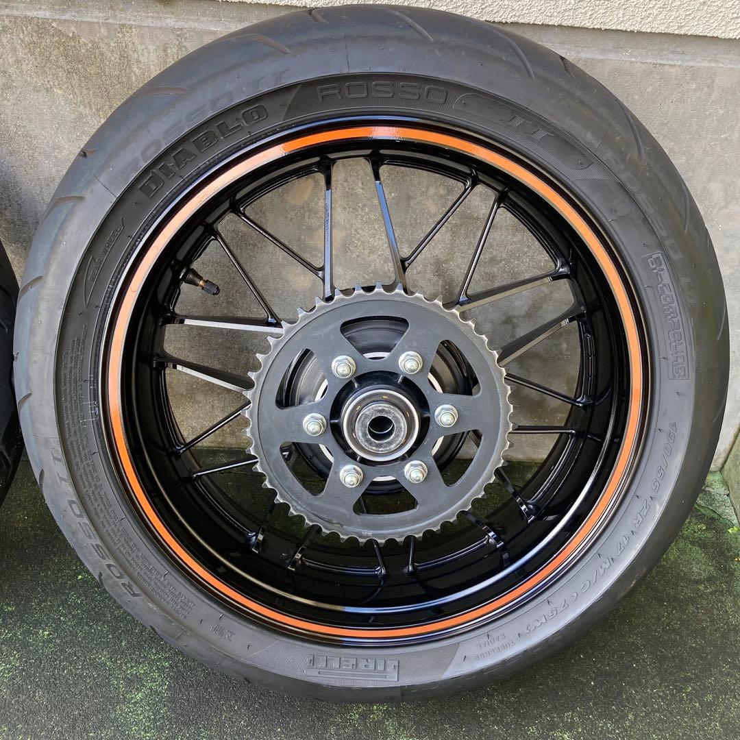 z900rs 純正ホイールタイヤセット前後バリ山 値引きしました - メルカリ