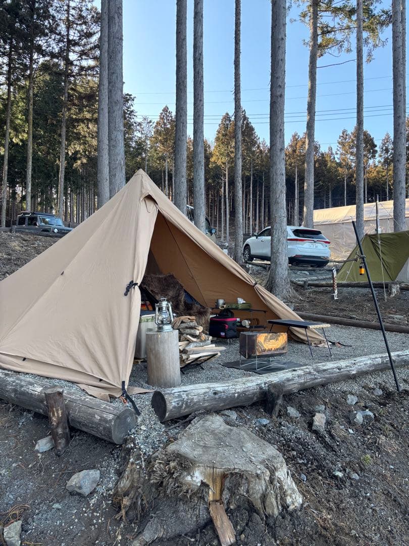 テンマクデザイン PANDA TC+ パンダ 中古 スチールポール・ガイロープ付