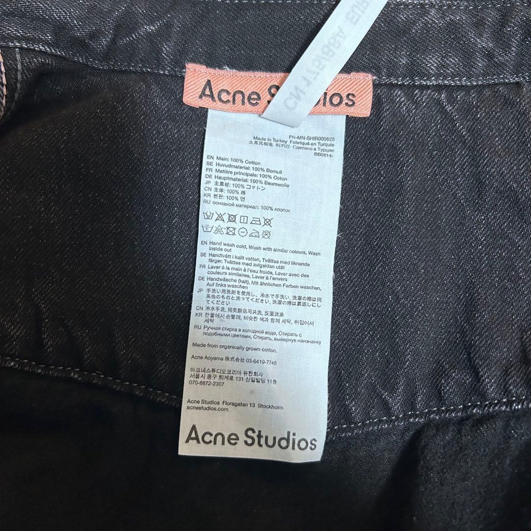 美品　acne studios ウエスタンシャツ　デニムシャツ　size44