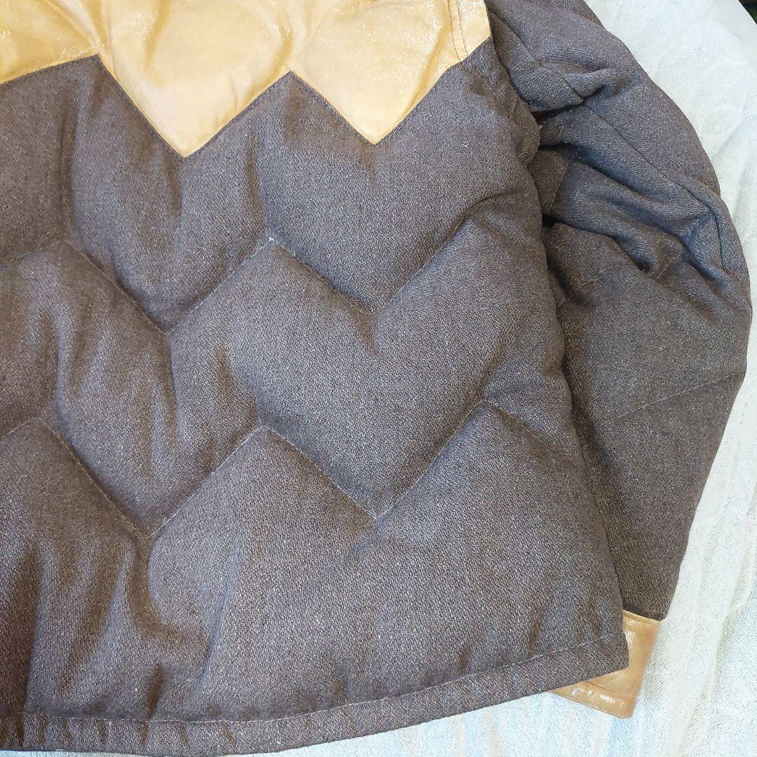 SHOTT ショット ダウンジャケット　ダウンベスト　2WAY 本革　ウール